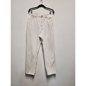 Vintage 80s LizWear Baggy Mom Jeans L High Waisted Pink Denim Tapered Size 14